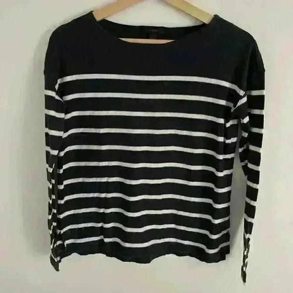 J. Crew Boatneck Stripped long sleeve - Picture 3 of 6